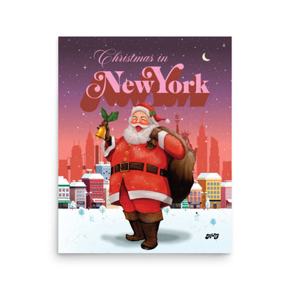 Christmas in NYC Poster