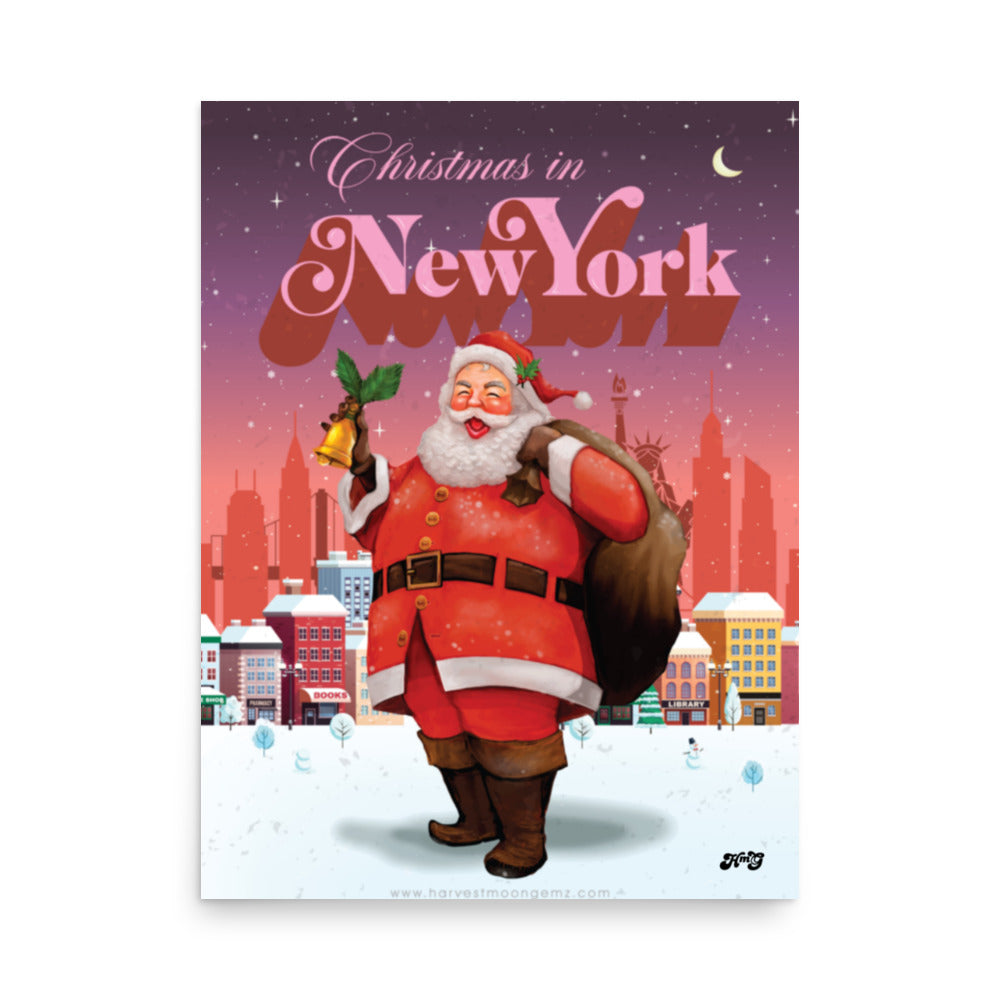 Christmas in NYC Poster