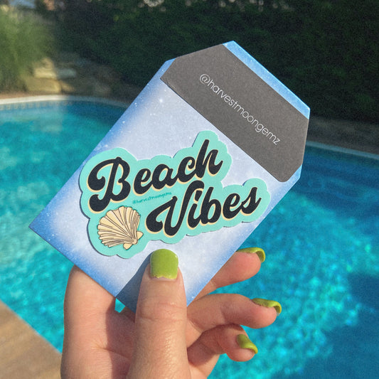 Beach Vibes Sticker Harvest Moon Gemz