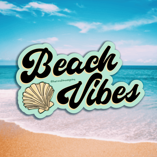 Beach Vibes Sticker Harvest Moon Gemz