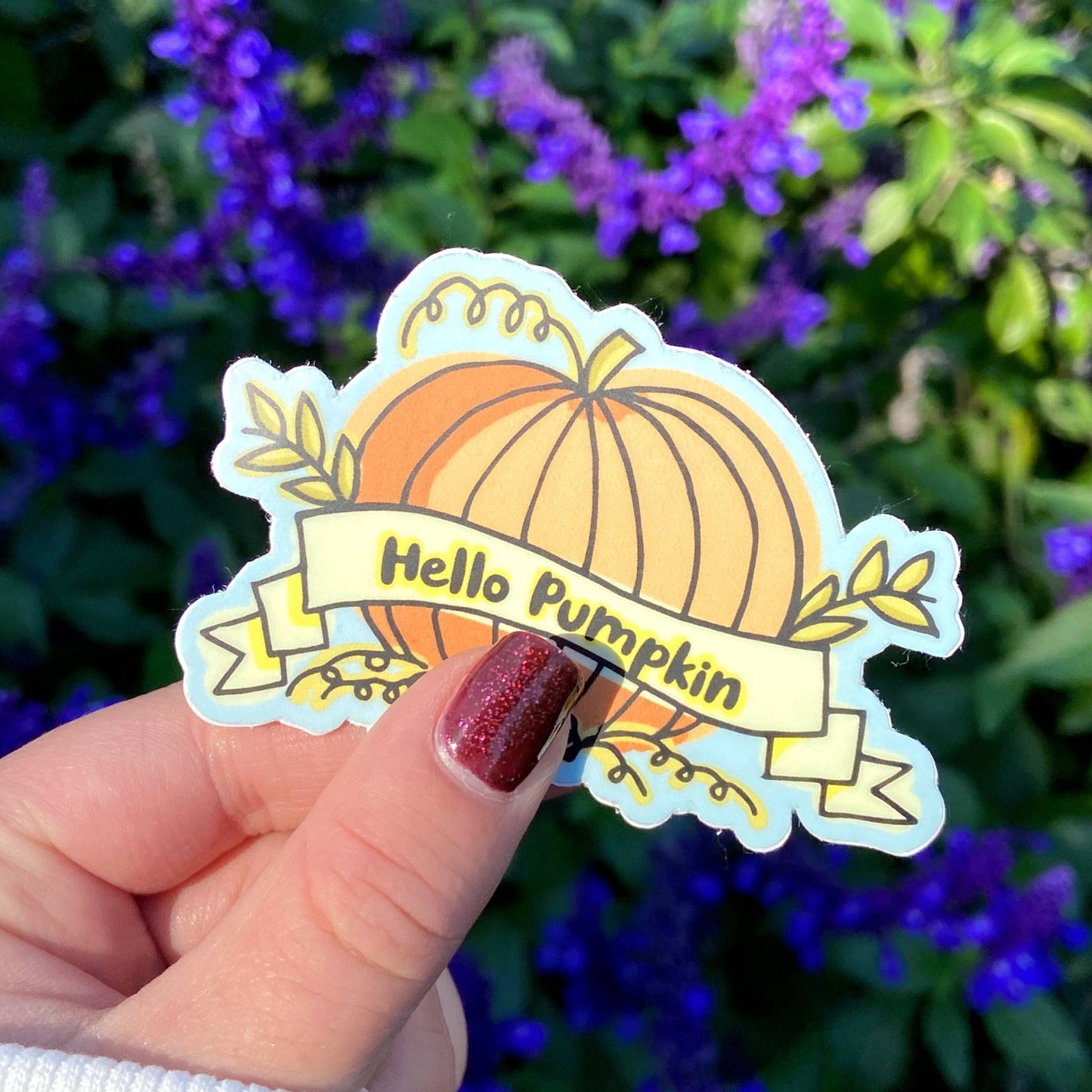 Hello Pumpkin Sticker Harvest Moon Gemz
