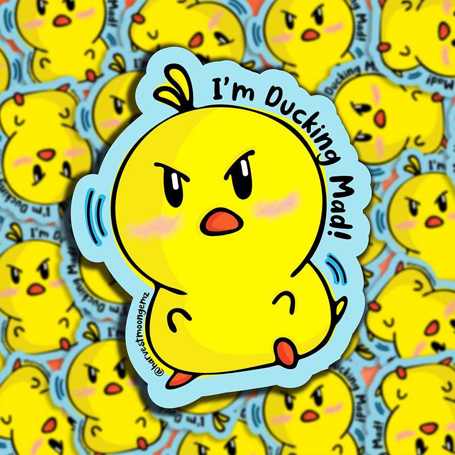 I'm Ducking Mad Sticker Harvest Moon Gemz