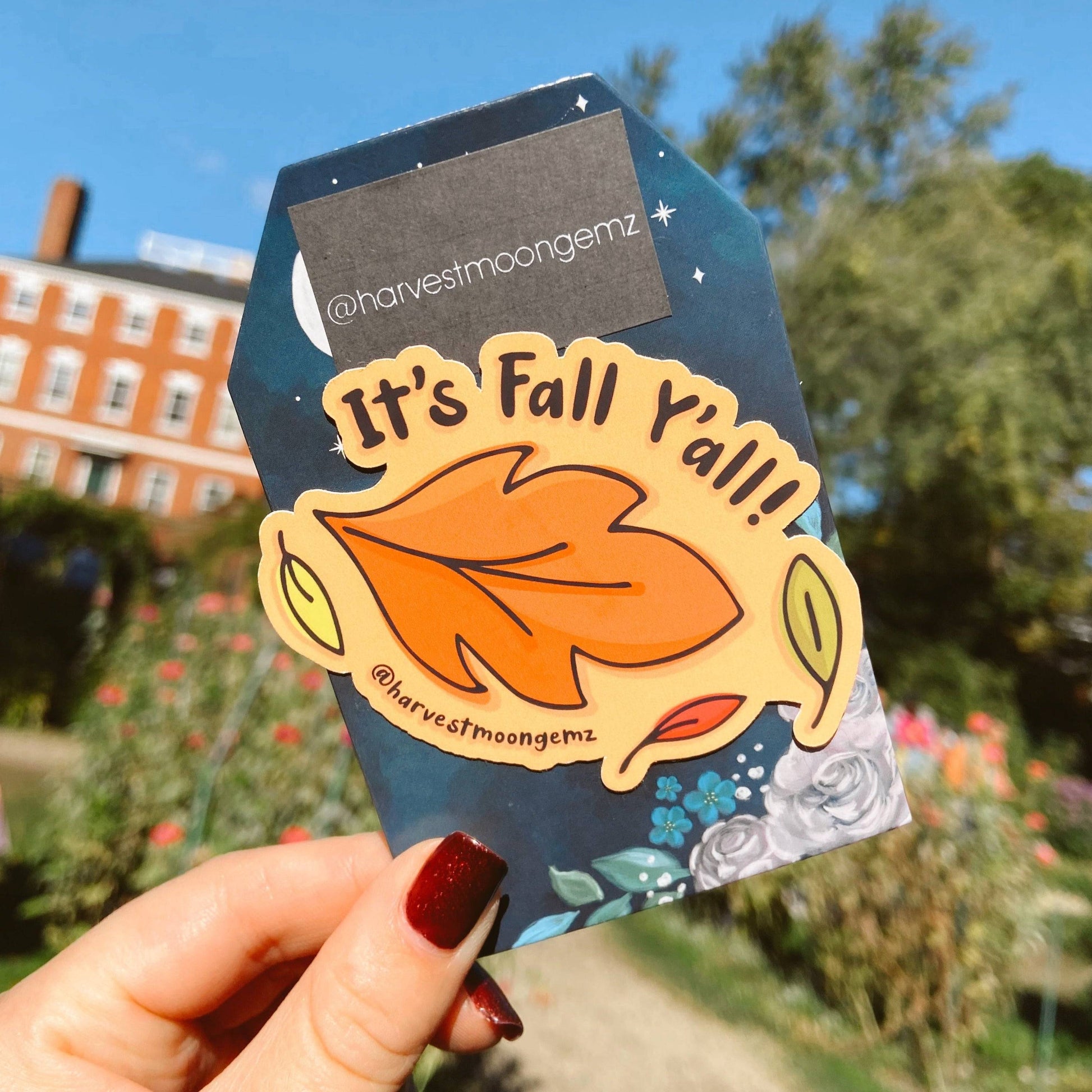 It's Fall Y'all Sticker Harvest Moon Gemz