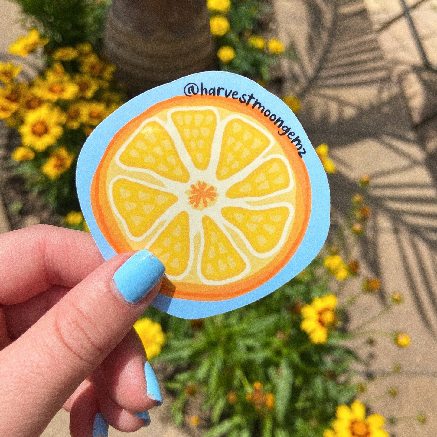 Orange Slice Sticker Harvest Moon Gemz