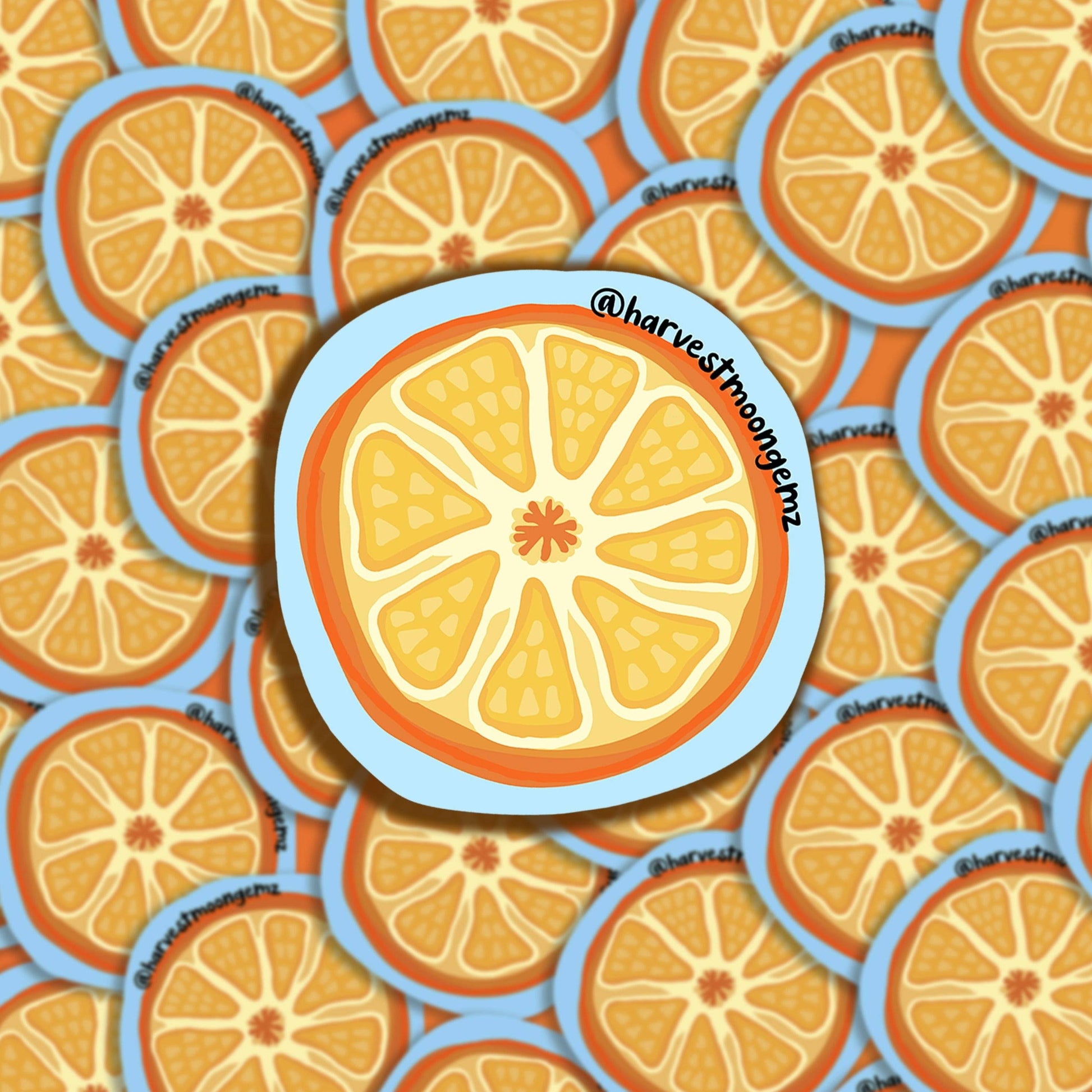 Orange Slice Sticker Harvest Moon Gemz