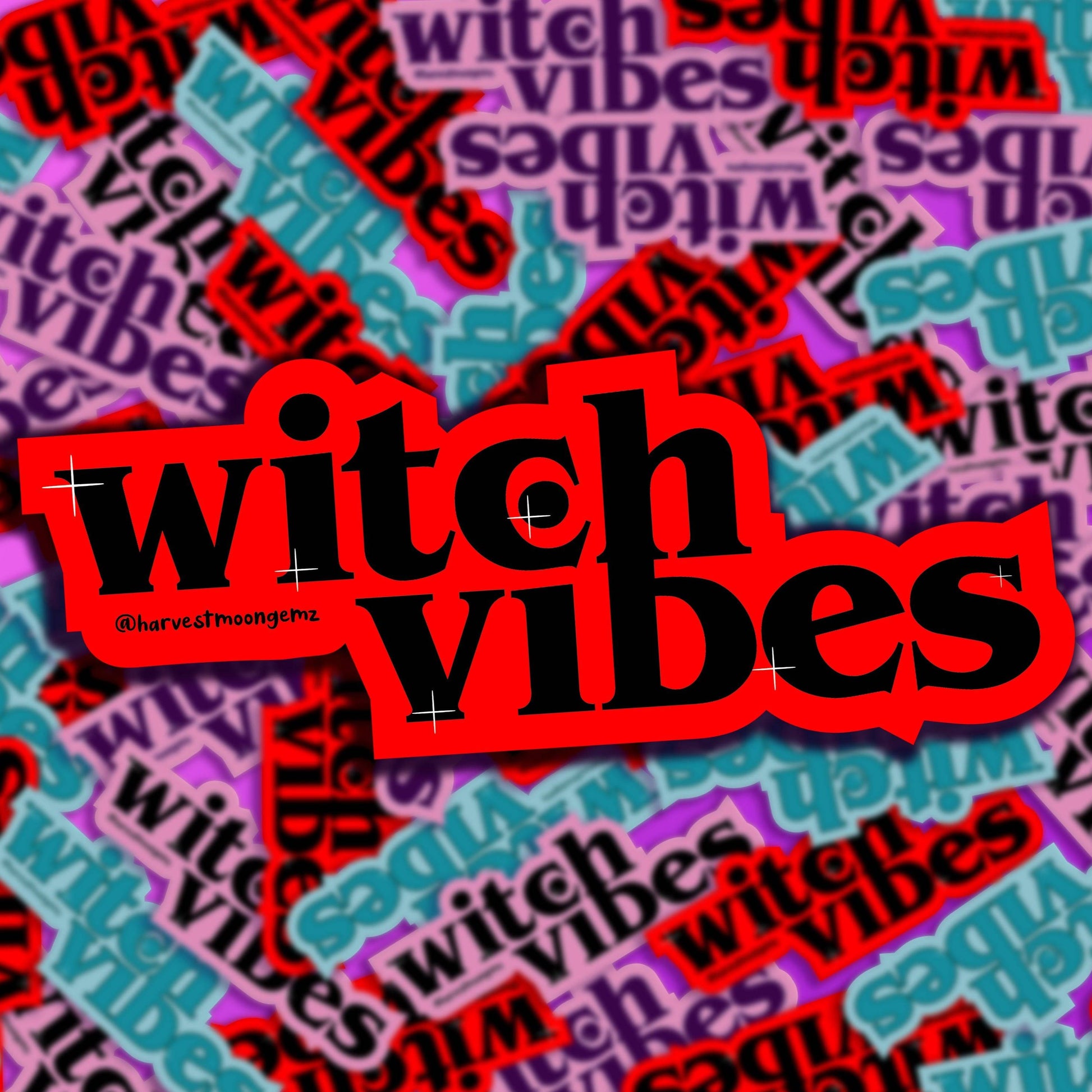 Witch Vibes Stickers Harvest Moon Gemz