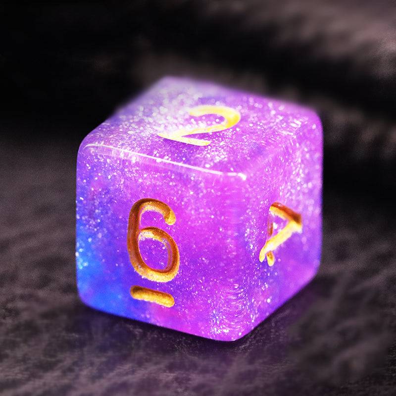 Galaxy Dice Set Harvest Moon Gemz